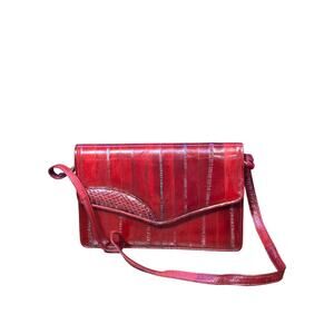 Eel skin crossbody purse